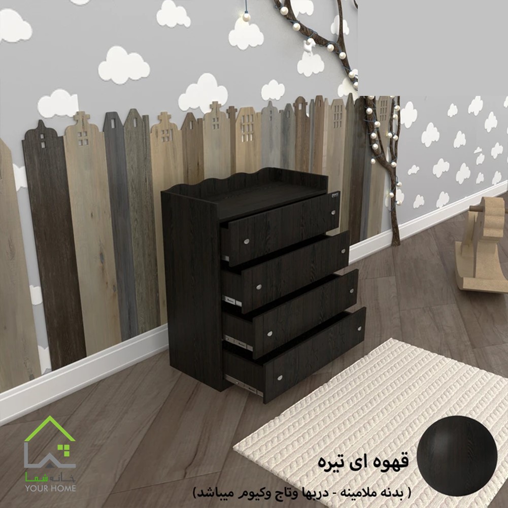 دراور چهارکشو طرح ستاره لبه منحنی
